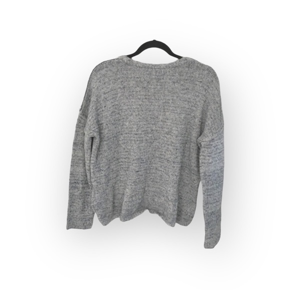 UO Urban Outfitters BDG ★ Crop Cozy Soft Chenille Knit Sweater ★ Heather Blue - Picture 3 of 14